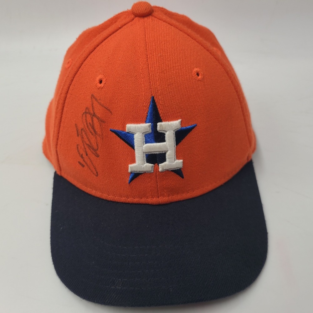 Child-Youth Houston Astros Hat Fitted New Era 39Thirty Orbit Signed Autographed